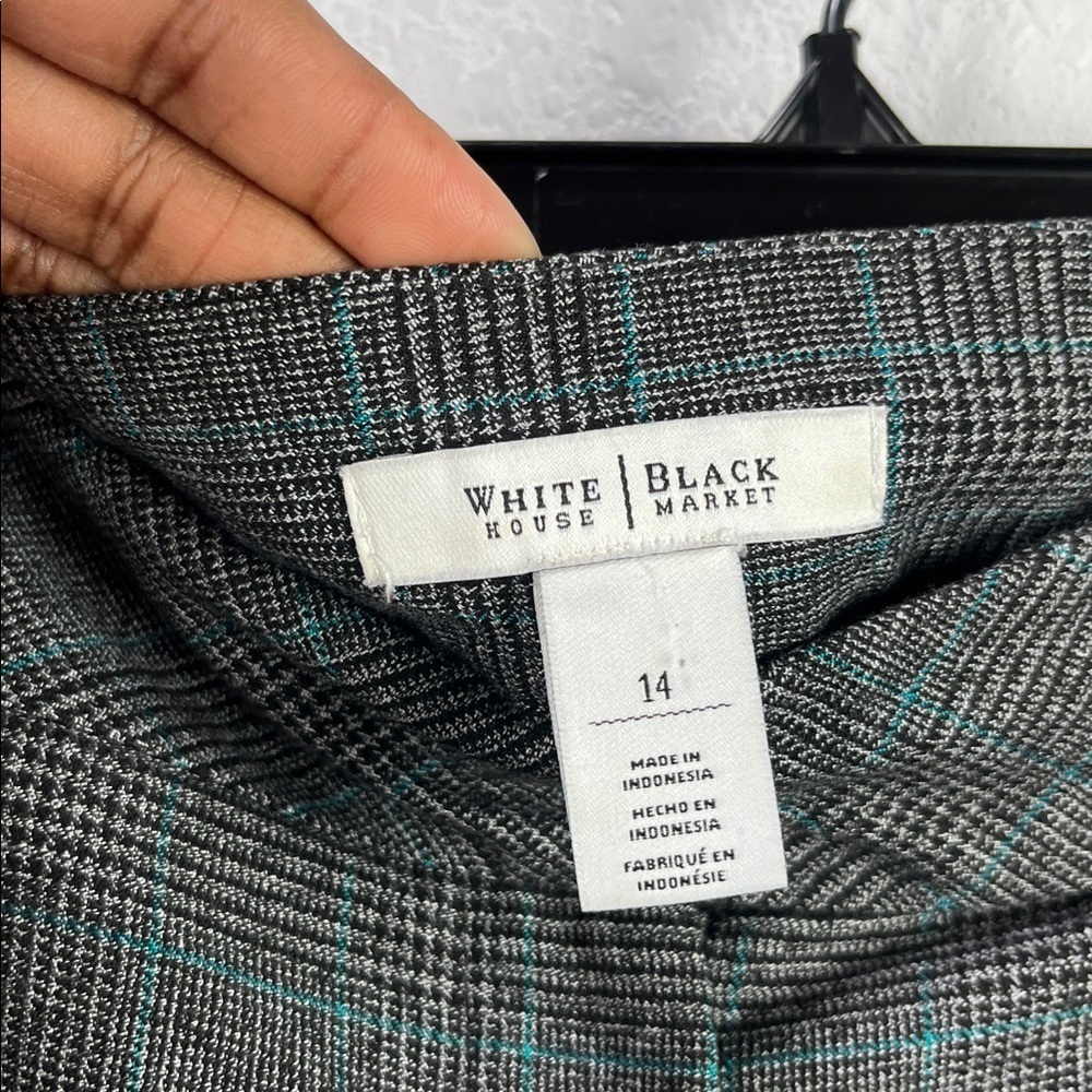 White House Black Market Women's Charcoal Dress Pants Sz 14 Business Office Wear - Picture 2 of 7